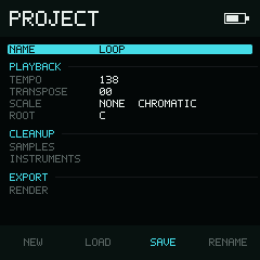 NullPerator Project page with playback, cleanup, and export sections
